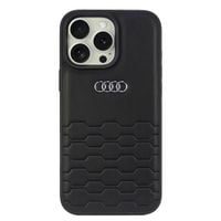 audi synthetic leather iphone 16 pro max6.9 czarny/black hardcase