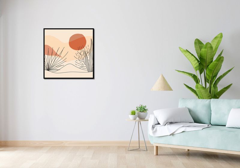 Plakat 70x70cm Miękka Roślinność zdjęcie 4