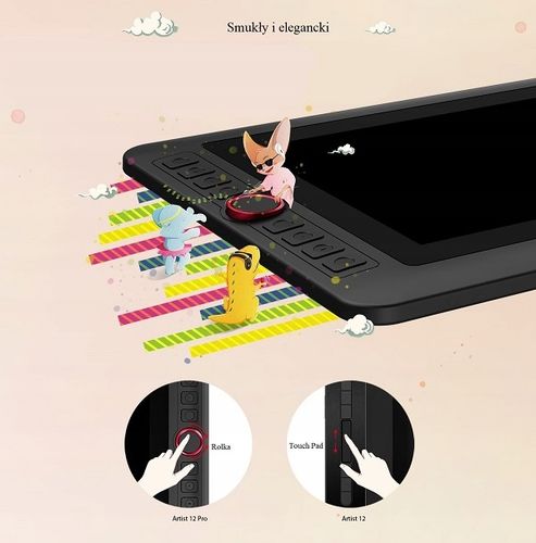 TABLET GRAFICZNY LCD XP-PEN ARTIST 12 PRO 5080 LPI 60° FULL HD DLA GRAFIKA na Arena.pl