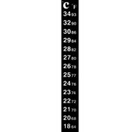 AQUA NOVA Termometr do przyklejenia na szybę akwarium samoprzylepny paskowy
