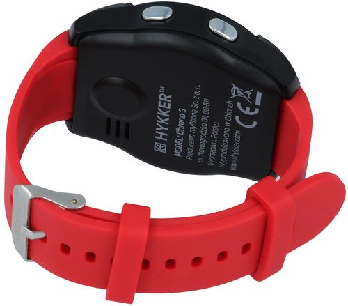 Smartwatch Hykker Chrono 3 czerwony na Arena.pl