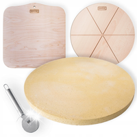 KAMIEŃ SZAMOTOWY DO PIZZY PIECA VIAGGIO 35 CM +DESKA +ŁOPATKA +NÓŻ +EBOOK