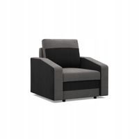 FOTEL ORION SZARY CZARNY Wygodny Nowoczesny PIANKA