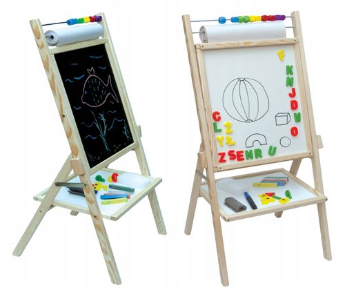 Obrotowa Tablica Magnetyczna 4W1 Papier + Dodatki Opn na Arena.pl