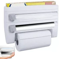 Podajnik dyspenser do folii papieru ręczników organizer kuchenny 4w1