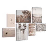 Zestaw Obrazów Do Sypialni MORZE Trawy Plaża Boho 110cm x 80cm