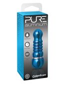 PURE ALUMINIUM Small Blue Mini wibrator