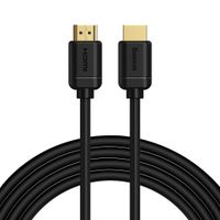 kabel przewód hdmi 2.0 4k 60hz 3d hdr 18gbps 3m - czarny