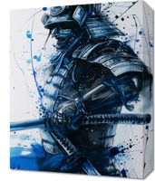 Obraz 40x50cm Samuraj w Błękicie