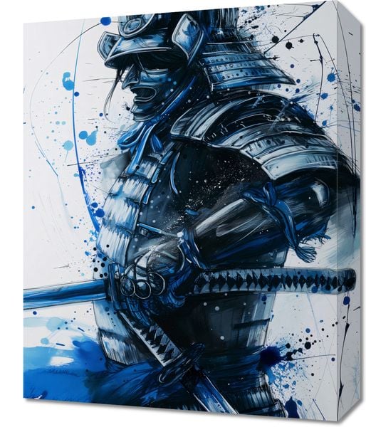 Obraz 40x50cm Samuraj w Błękicie zdjęcie 1