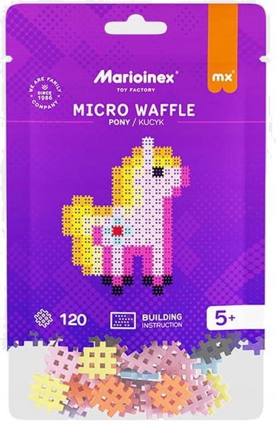 Marioinex Micro Waffle 120 elementów KUCYK - obraz puzzle zdjęcie 6
