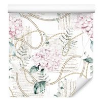 Tapeta kwiaty hortensje liście rośliny do sypialni