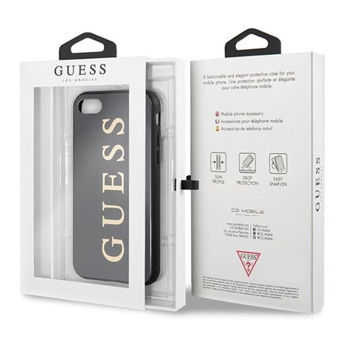 Etui Guess Double Layer Glitter do iPhone 8 / 7 (czarne) na Arena.pl