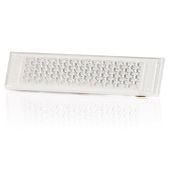 Odblask przyklejany biały prostokątny 126x34 (163)