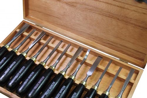 ZESTAW DŁUT dłuta do drewna dłutarek SCH12TLG rzeźbiarskie rzeźbienia 12szt na Arena.pl