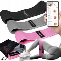 GUMY DO ĆWICZEŃ OPOROWE MATERIAŁOWE MOCNE TAŚMY FITNESS MINI HIP BAND