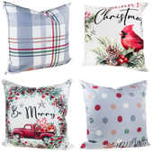 Poszewki Na Poduszkę, Pokrowce Ozdobne, Świąteczne, Mix Wzorów, Zestaw 4Szt