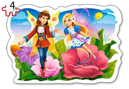 Castor Puzzle 4w1 - Bajki na Arena.pl