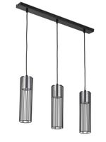 Kuchenna lampa wisząca Fobia druciana czarna srebrna