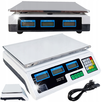 ELEKTRONICZNA WAGA SKLEPOWA LCD KALKULACYJNA 40 KG PRZEMYSŁOWA