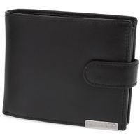 portfel męski ze skóry z rfid bellugio - czarny