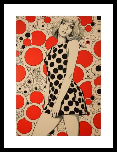 Plakat 21x29,7cm Czerwone Kropki na Arena.pl