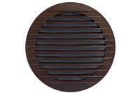 kratka okrągła z siatką 125mm brązowa - wd-007-0320