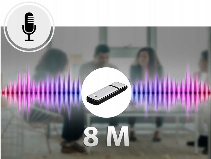 MINI DYKTAFON SZPIEGOWSKI PODSŁUCH PENDRIVE DYSKRETNY REJESTRATOR USB 32GB zdjęcie 16