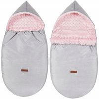 2 x ŚPIWOREK DO WÓZKA SANEK GONDOLI Z KAPTURKIEM CIEPŁY MINKY BABYMAM
