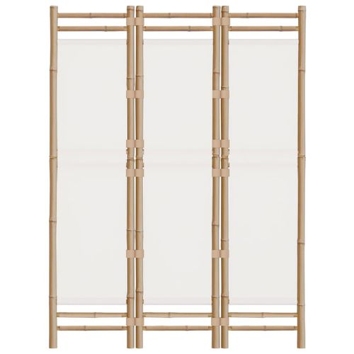 Składany parawan 3-panelowy, 120 cm, bambus i płótno na Arena.pl
