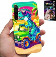 ETUI DO XIAOMI NOTE 8T - DINOZAUR W CIĘŻARÓWCE WZORY DLA DZIECI
