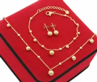 KOMPLET ZŁOTY KULKI STAL CHIRURGICZNA 316 L