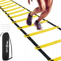 DRABINKA GIMNASTYCZNA DO ĆWICZEŃ TRENINGOWA KOORDYNACYJNA AŻ 8M REGULOWANA