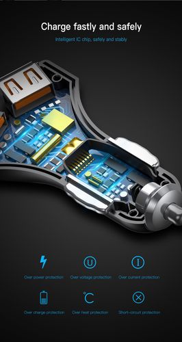 ŁADOWARKA SAMOCHODOWA BASEUS SMALL ROCKET 2XUSB QC na Arena.pl