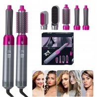 Suszarka Prostownica Lokówka Szczotka 5W1 z Jonizacją 3 Stopnie Grzania