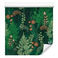 Tapeta paproć las rośliny liście kwiat na korytarz