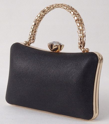 Torebka kopertówka puzderko wieczorowa elegancka wizytowa czarna na Arena.pl