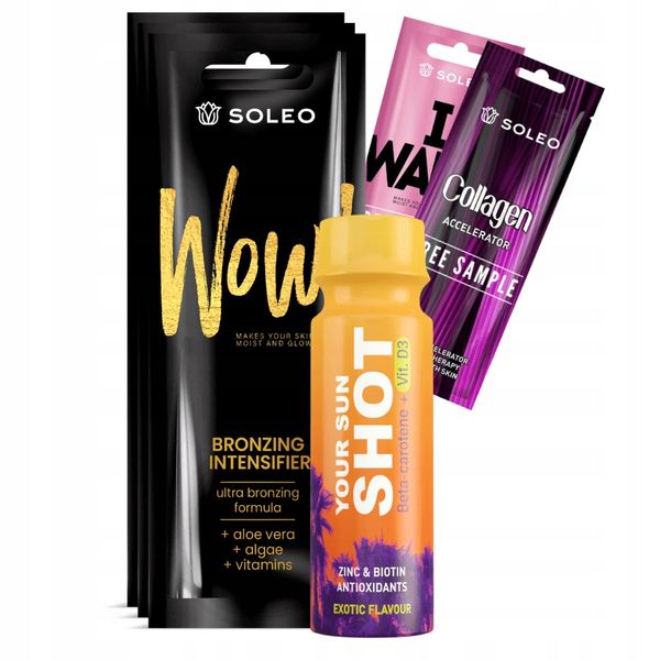 Soleo Wow! 3x15ml Utra Bronzer Do Opalania + Gratisy zdjęcie 1