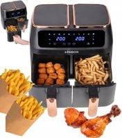 Frytkownica Beztłuszczowa Air Fryer 8L 2800W Dwukomorowa 10 Programów LCD
