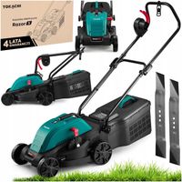 KOSIARKA ELEKTRYCZNA DO TRAWY MOCNA 2000W INDUKCJA 33CM KOSZ 30L GRATIS NÓŻ