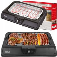 Tradycyjny grill elektryczny Zilan Barbecue Grill czarny 2000 W