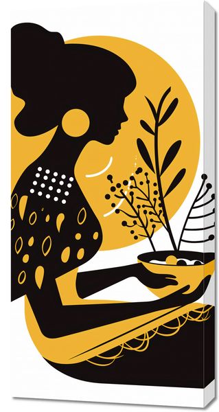 Obraz 50x100cm Kobieta i Natura zdjęcie 1