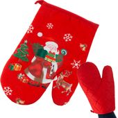 RĘKAWICA KUCHENNA Z MOTYWEM ŚWIĄTECZNYM ŚWIĄTECZNA ŁAPKA BOŻE NARODZENIE