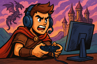 Opłatek na tort Gammer  Gracz Format A4