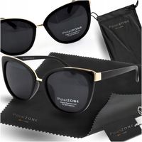 Okulary Przeciwsłoneczne Damskie KOCIE z Polaryzacją filtrem UV400 + GRATIS