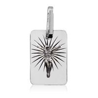 SREBRNY MEDALIK Z JEZUSEM PRÓBA SREBRA 925 GRAWER GRATIS!