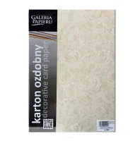 KARTON OZDOBNY RÓŻE KREMOWY 250G 20SZT GALERIA PAPIERU 202902