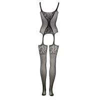 bodystocking fishnet and lace black 022 os le désir