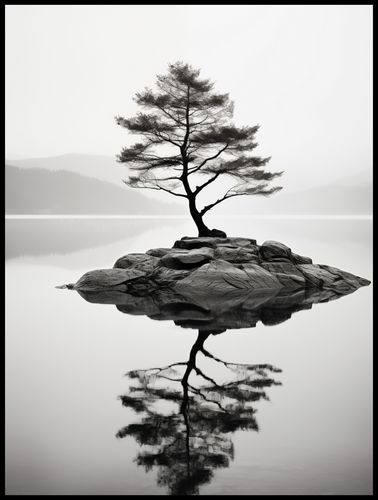 Plakat 75x100cm Samotne Drzewo na Arena.pl