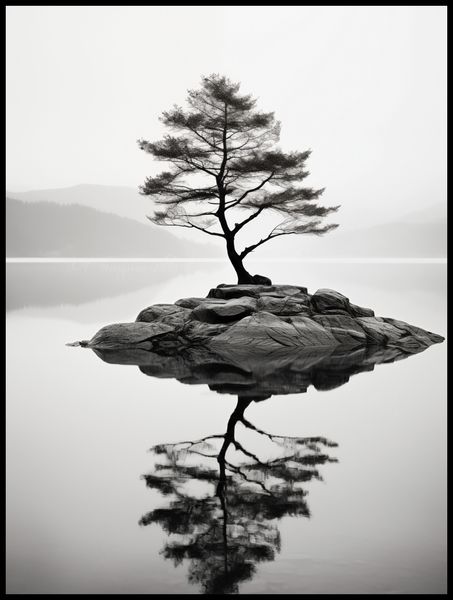 Plakat 75x100cm Samotne Drzewo zdjęcie 2